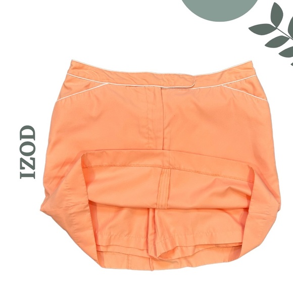 🛍️3/$40 IZOD Performance Skort | Golf & Tennis Wear | Piped Detail Size 8 - Picture 3 of 6